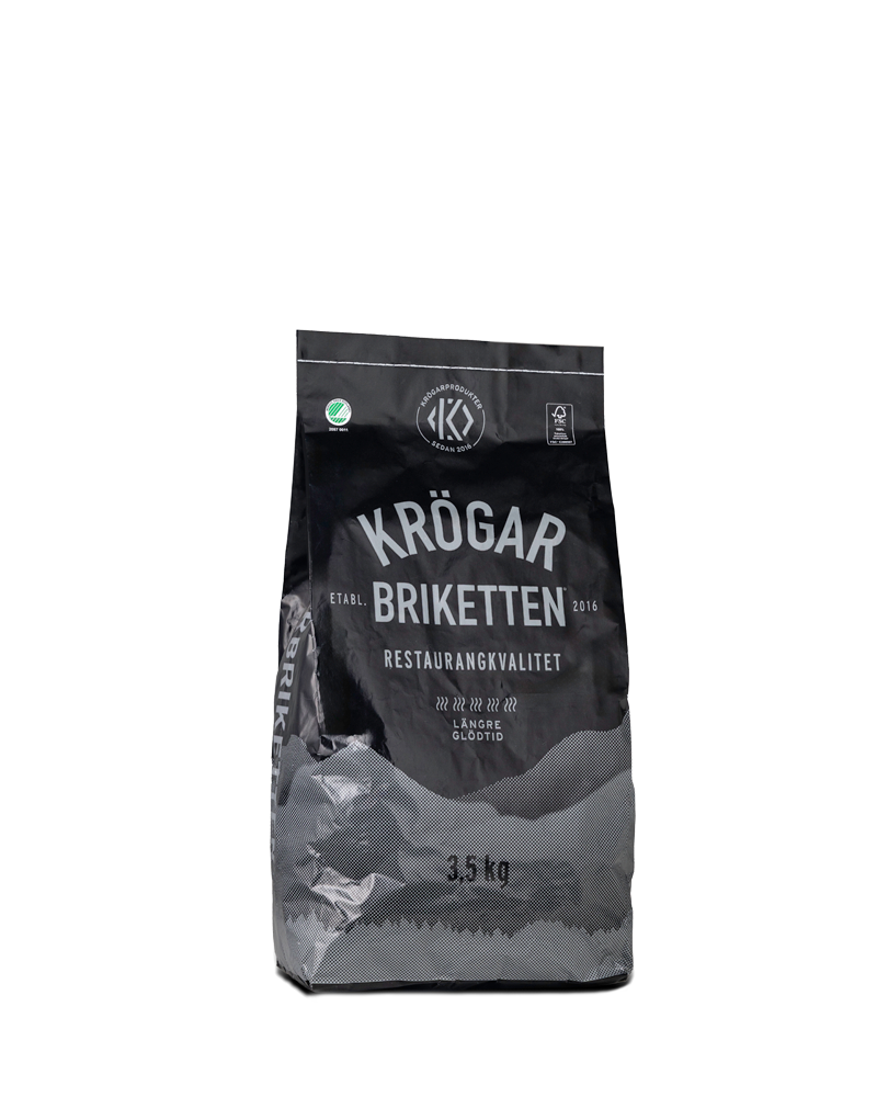 Sommarpaket 50L Krögarkol, 7 kg Krögarbrikett